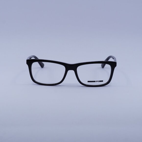 McQ by Alexander McQueen MQ0298OP 001 Eyeglasses Black 52mm Rectangle Frame - Picture 3 of 9